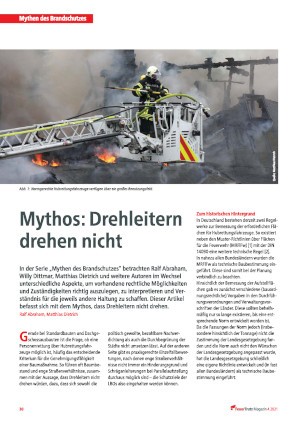 Portrait von Mythen des Brandschutzes Teil 2: „Drehleitern drehen nicht"